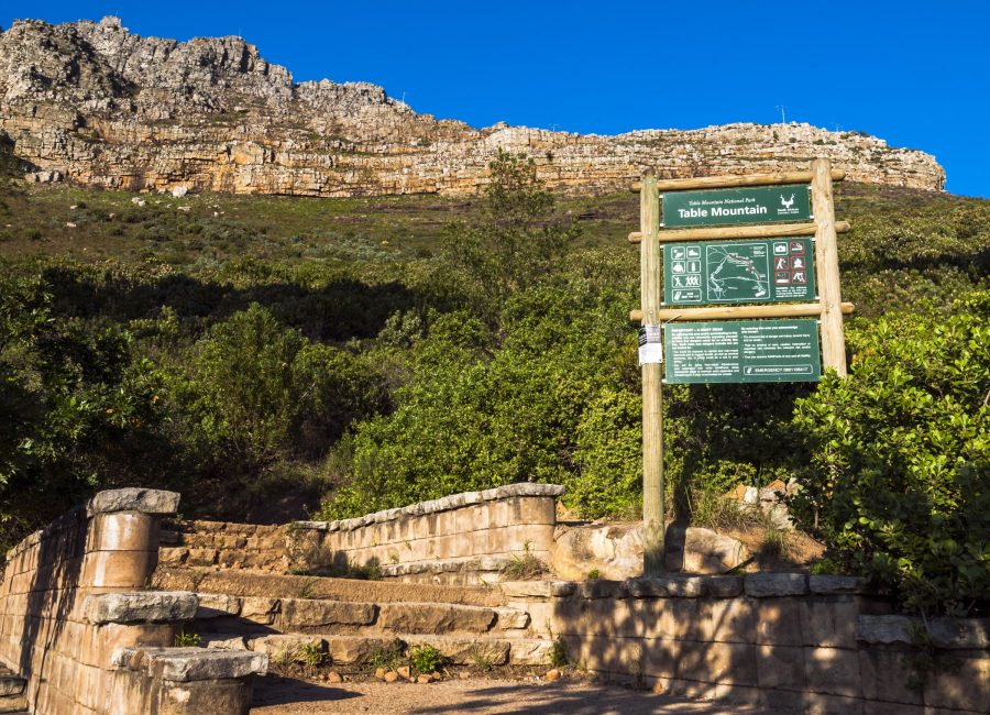 Neighborhood hiking trailhead