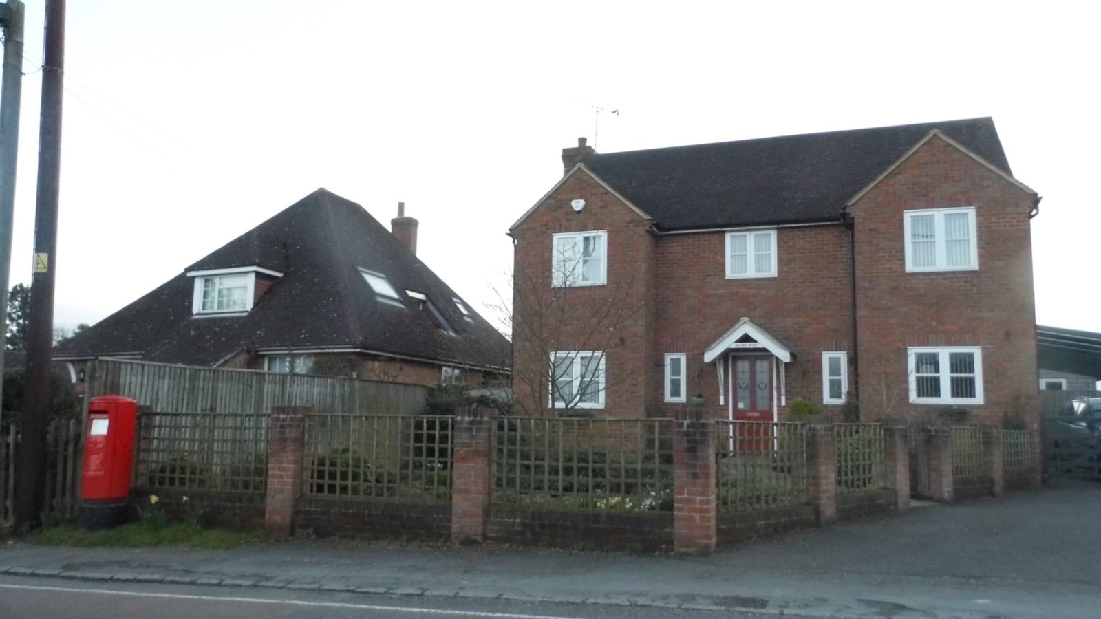 Ridge-top residential street