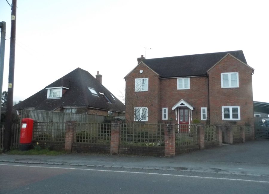 Ridge-top residential street