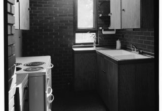 Original galley kitchen