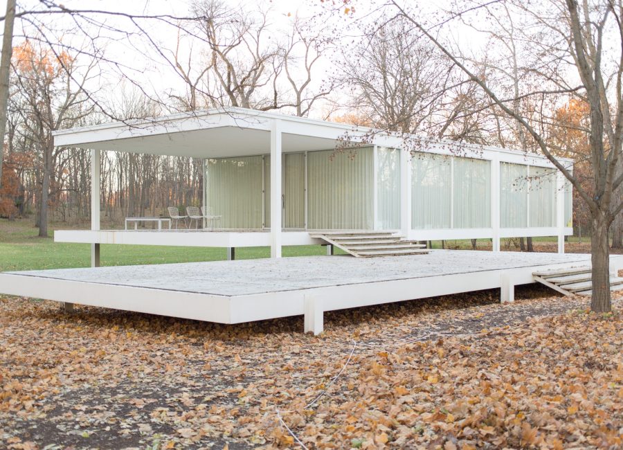 Steel-frame curtain wall exterior