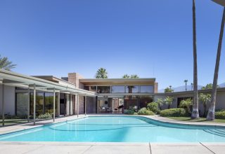 Cantilevered pool on the southwest terrace